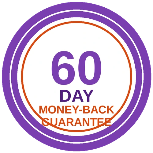 60-day money-back guarantee seal